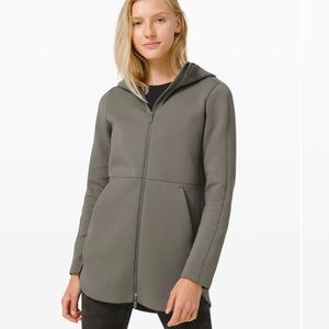 Lululemon Going Places Hooded Jacket
Grey Sage like new condition